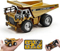 1:64 Mini RC Dump Truck Toy Alloy Metal Construction Vehicle with App &amp Remote Dual Control Variable Speed LED Lights &amp Sound RC Engineering Car Gift for Kids &amp Adults