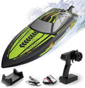 volantexrc RC Remote Control Boat for Pool2.4Ghz Control RC Boats for Adults Lake Electric Boat with Water Cooling System 2Rechargeable Batteries (Green)