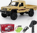 1:12 Scale Trucks MN82 RC Rock Crawler 2.4Ghz Toyota Remote Control Truck 4WD 2 Speeds Switch RC Crawler Off-Road Pick-up Equipped with 2 Rechargeable Batteries (Yellow)