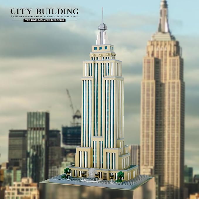 3819PCS New york Empire State Micro Mini Building Blocks SetCommemorative Architectural Model BuildingUnique Choice for 14+ Kids or Adults