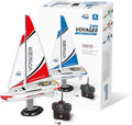 Voyager 280 RC Controlled Wind Powered Sailboat in Red - 17.5 Tall