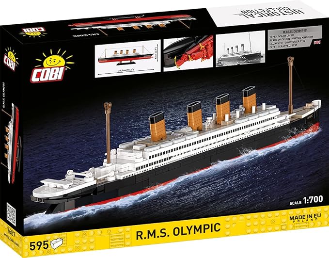 COBI Historical Collection Great War R.M.S. Olympic /1911 Building Set 595 Pieces