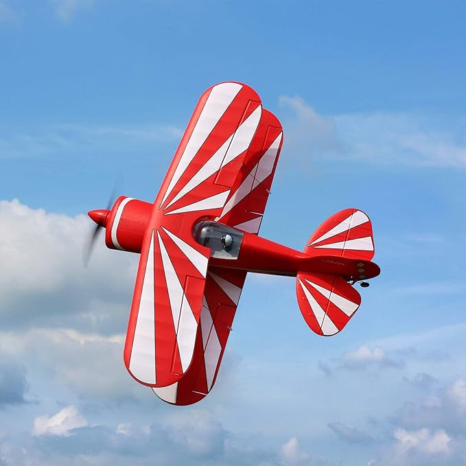 E-flite RC Airplane Pitts S-1S BNF Basic Transmitter Battery and Charger not Included with AS3X and Safe Select 850mm EFL35500
