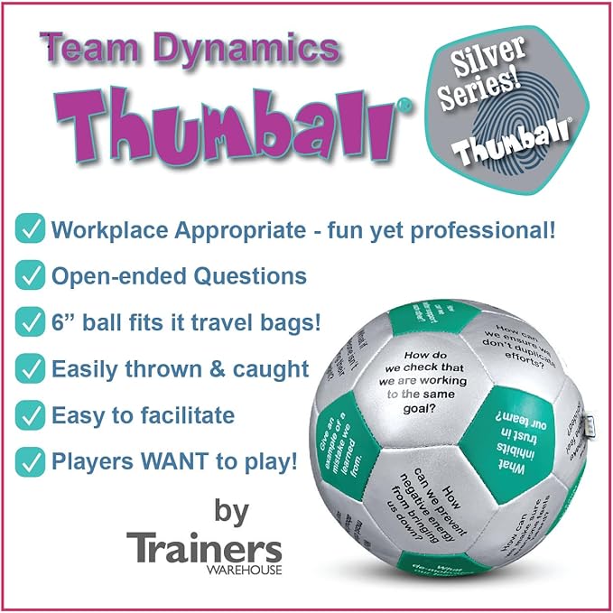 Trainers Warehouse 6 Thumball Collection 32 Prompts for Conversation Team Building Relationship and Training