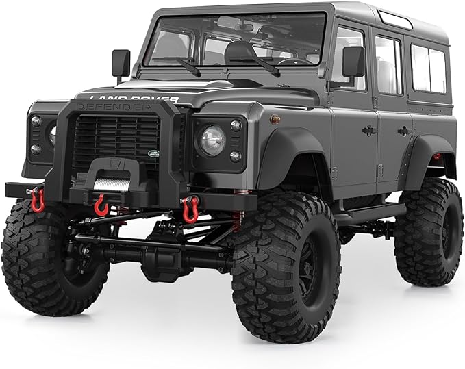 DOUBLE E 1/8 Land Rover Defender D110 RC Crawler Truck 4x4 Offroad Hobby Grade with 550 Motor for Adults E101