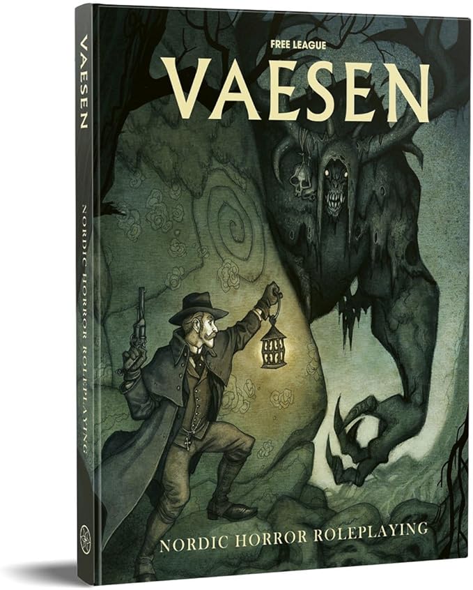 Free League Publishing Vaesen Roleplaying Game Core Rulebook Gothic Nordic Horror RPG Hardback Full Color Tabletop Board Game for Adults Family Teens 14+