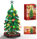 Christmas Tree Building Blocks SetDIY Christmas Tree Toy Bricks with LED Light Creative Educational STEM Gift for Boys and Girls Creative Home Decor Building Toys Gifts for Kids Adults Teens