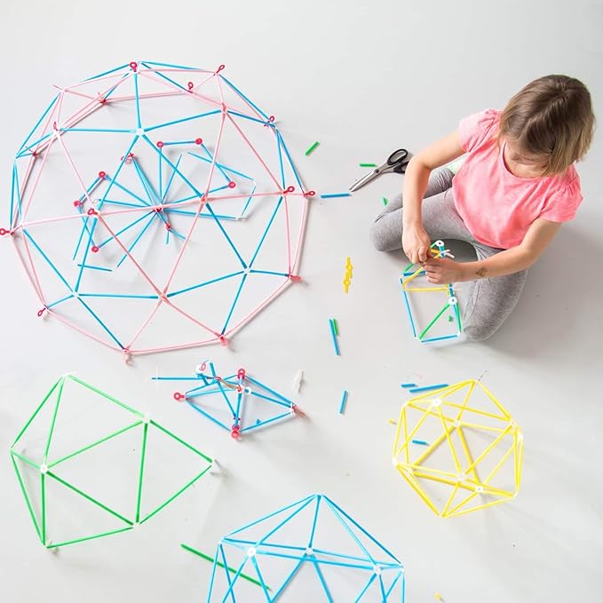 Strawbees Creature Creator Kit - Educational Connecting Toys for Makers &amp Families Building Toy Toolbox with Straws and Connectors for Creative STEM Exploration in Schools &amp Home Learning