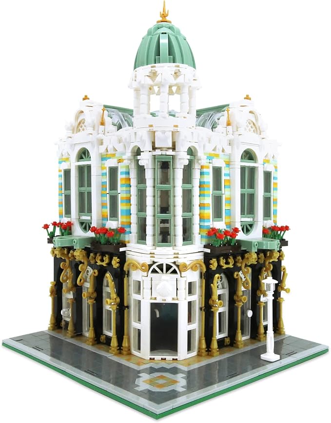 ZenithFlow Street View Building Blocks Kit Gem Store Mini Blocks Construction Toys European Architecture Model House Store Building Set Idea Gifts Home Decoration Collection for Adults 3115 PCS
