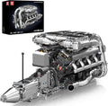 Mould King V8 Twin Turbo Engine Model Kit that Works - 2899+ PCS Build Your Own Visible Model Engine Kit for Adults with Motor and Battery Building Blocks for Adults DIY STEM Construction Toys