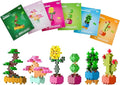 PLUS PLUS Playful Plant Packets 3D Puzzle Building Block Set 300 Mini Interlocking Pieces Fun Activies for Kids - 6 Pack