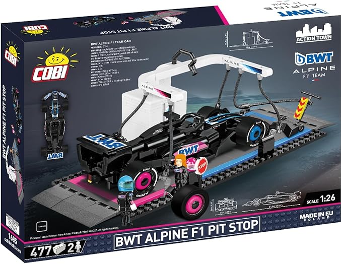 COBI BWT Alpine F1 Pit Stop Building Set 477 Pieces