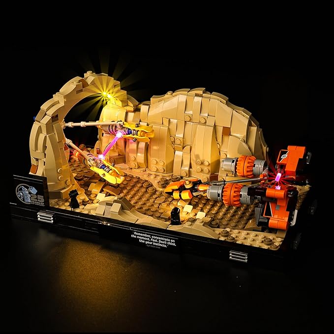 Kyglaring LED Light Kit for Lego 75380 Star Wars The Phantom Menace Mos ESPA Podrace Diorama Lighting Set for Micro-Scale Anakin Skywalker's Podracer No Lego