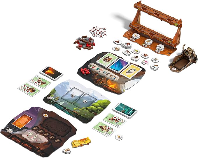 Asmodee Paleo Board Game - A Cooperative Paleolithic Adventure for Strategy Enthusiasts Cooperative Family Fun for Kids &amp Adults Ages 10+ 2-4 Players 45-60 Minute Playtime
