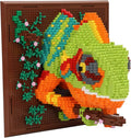 3D Wall Art Chameleon Animal Micro Building Blocks Set for Adults 2688 PCS Unique Home Decor &amp Creative Table Display Creative Gift Toy for Art Enthusiasts And People Who Love Building Blocks