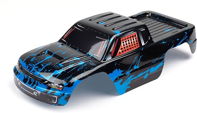 SummitLink Custom Body Compatible for 1/10 Scale RC Car or Truck (Truck not Included) (Muddy Blue Over Black)