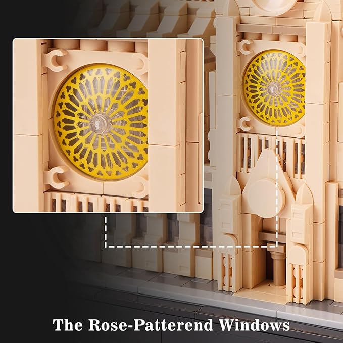 Architecture Notre-Dame de Paris Model Building Block Set Openable Architecture Model Micro Building Kit Collection Building Toy