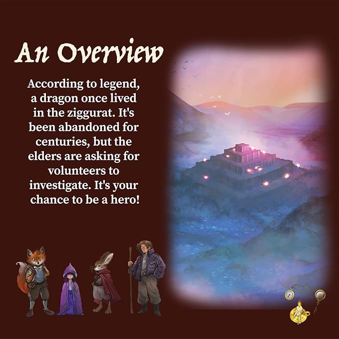 MindWare Ziggurat Cooperative Family Legacy Adventure Game by Matt Leacock &amp Rob Daviau Illustrated by Cory Godbey for Ages 8+