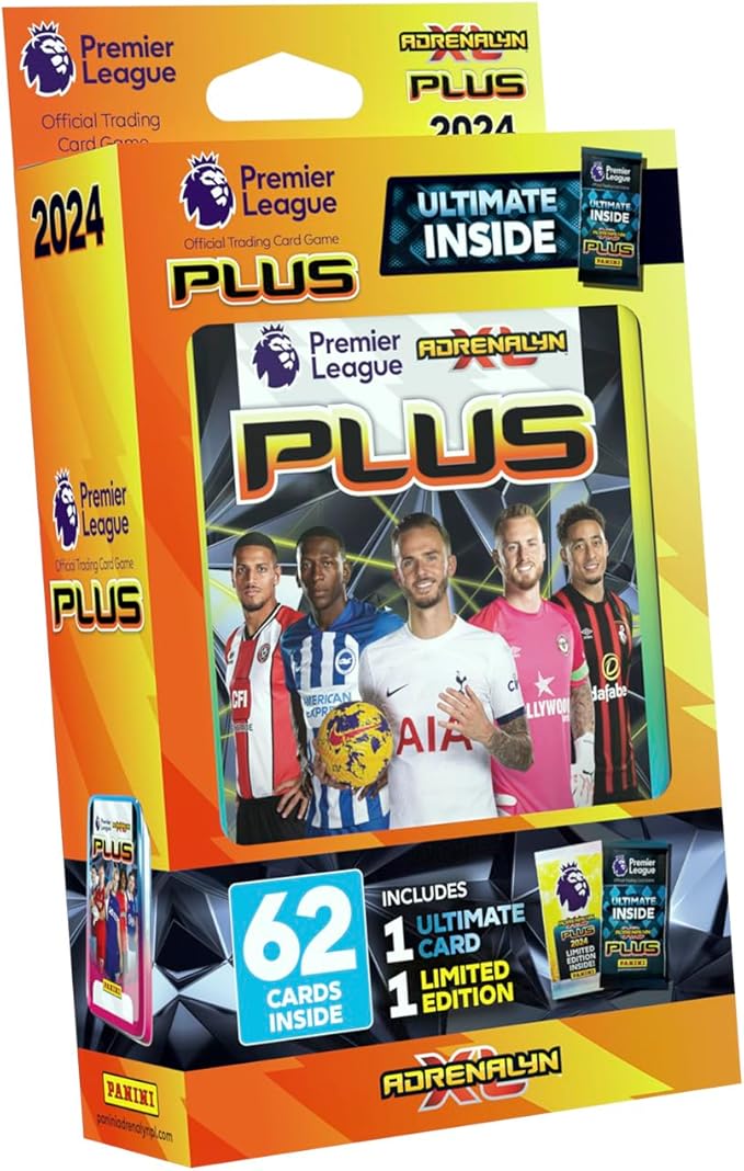 Panini Premier League Adrenalyn XL Plus 2024 Pocket Mixed Classic Tin