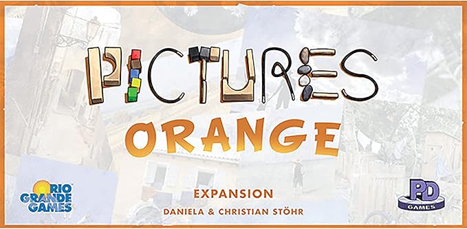 Rio Grande Games Pictures Orange Expansion Board Game for Family Creative Party Games with 55 New Cards Play for Ages 14 Plus 3-6 Players