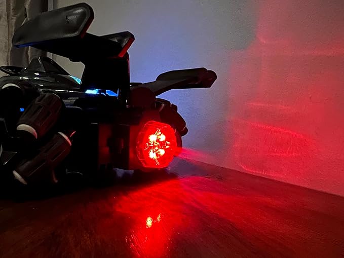Formula Drift Car with Smoke LED Lights 360° Rotation and Sound with Ultimate Drifting Experience 14x7 (Red)