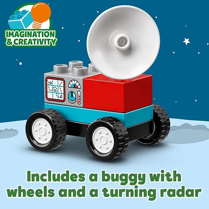 LEGO DUPLO Town Space Shuttle Mission Rocket Toy 10944 Set for Preschool Toddlers Age 2-4 Years Old with Astronaut Figures