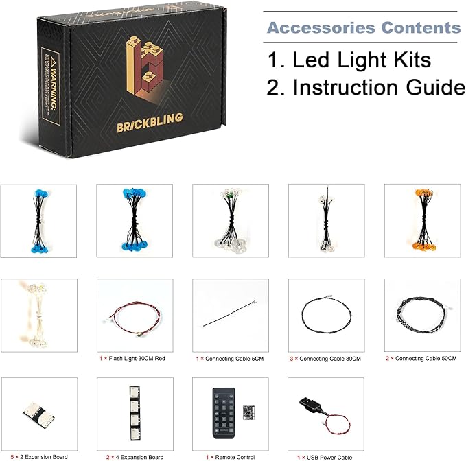 BrickBling LED Lights Compatible with Lego The Milky Way Galaxy Creative Light Kit Compatible with Lego 31212 (Lights Only No Model) (RC Version Light)