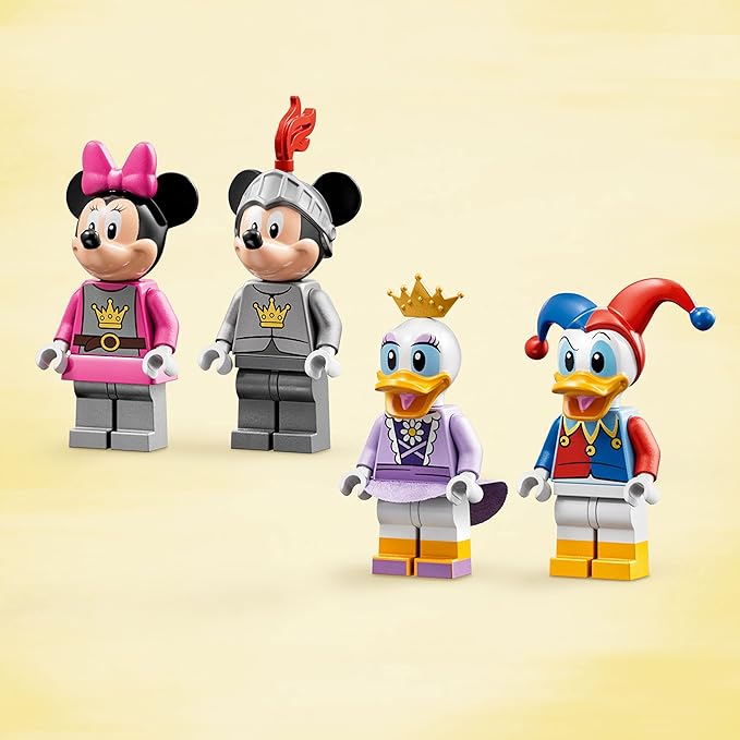 LEGO Disney Mickey and Friends Castle Defenders 10780 Buildable Toy with Minnie Daisy and Donald Duck Plus Dragon &amp Horse Toys for Kids 4 Plus Years Old
