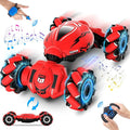 RC Car Toys for Boys Girls 6-12 Birthday Xmas Gifts for 6 7 8 9 10 11 12 Years Old Gesture Sensing RC Stunt Car with Lights Music 2.4GHz 4WD Hand Remote Control 360° Rotate All-Round Drift