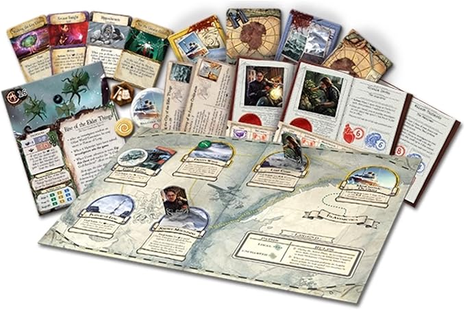 Eldritch Horror Mountains of Madness Board Game EXPANSION - Enter the Chilling Antarctic Expedition! Mystery Game for Adults Ages 14+ 1-8 Players 2-4 Hour Playtime Made by Fantasy Flight Games