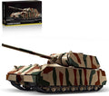 WW2 Panzer VIII Maus Tank Building Sets for Adults Army Military Vehicles Collectible Model for Home Decor (Camouflage)