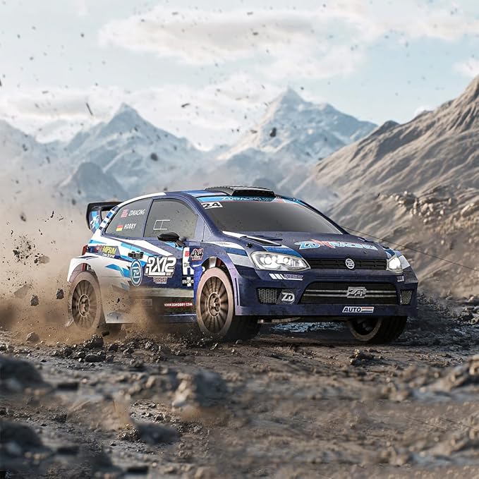 ZD Racing RX12 1/12 RC Drift Car for Adults 2.4G Full-Proportional 4WD Brushless Mini Remote Control Rally Car with LED Lights 60KM/H Sports Cars Vehicle Toy Gift -RTR