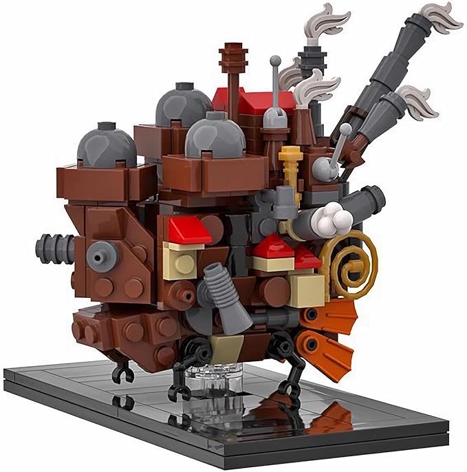 Anime Moving Castle Building Block Set Howls Castle Bulding DIY Model Toys Collectible Birthday Gift for Fans (272 Pcs)