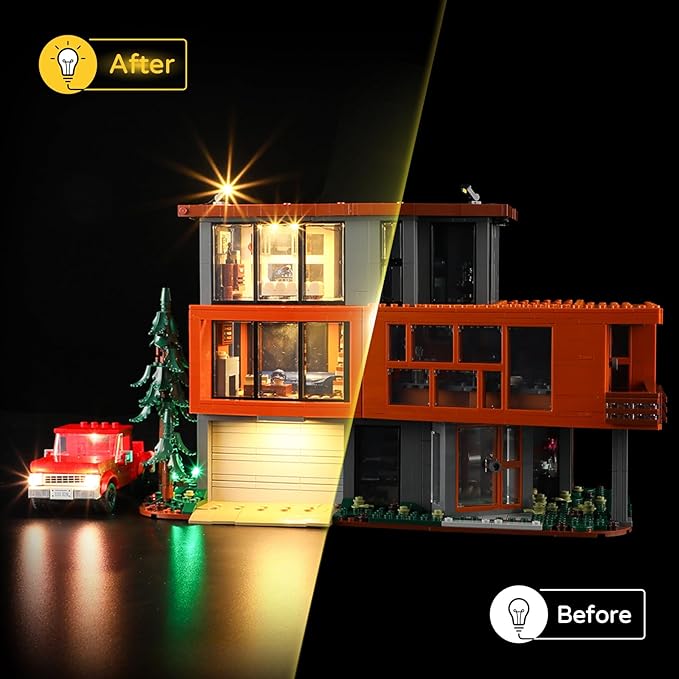 YEABRICKS LED Light for 21354 Ideas Twilight The Cullen House Building Blocks Model (Building Set NOT Included)