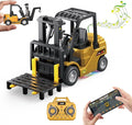 1/64 RC Forklift ToyMini Forklift Remote Control &amp Phone App Controled2-in-1 Transformable Lift Fork &amp Hook10CH Alloy RC Construction Vehicles With Lights &amp SoundsToy Gift for TeensAd