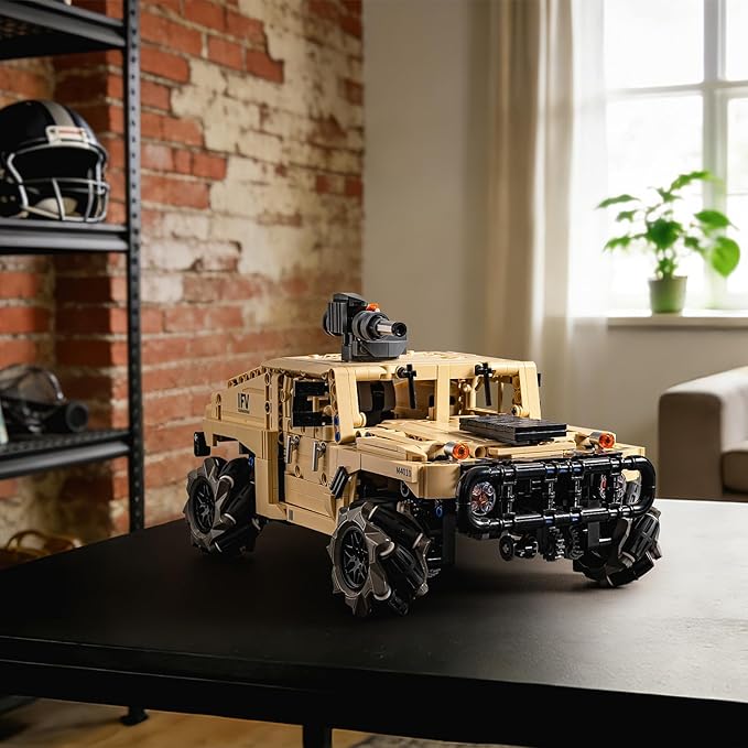 RC Off-Road Hummer Armored Technic Car Building Kit4WD Remote Control Mecanum Wheel VehicleAll-Directional Drifting RC Truck Technic Sets STEM Model for Adults &amp BoysMilitary Style