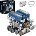 W16 Engine Building Kit (Twin V8 Design) 751 PCS to Build Your Own W16 Engine Model Kit for Kids Boys Compatible with Lego Engine Sets for Boys 8-14 STEM Building Blocks Toys for Kids Adult