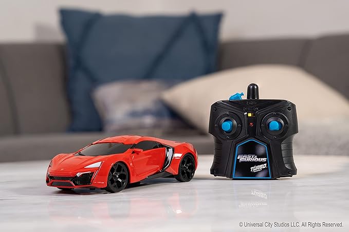 Jada Fast &amp Furious 7.5 Lykan Hypersport Remote Control Car RC with 2.4GHz Toys for Kids and Adults