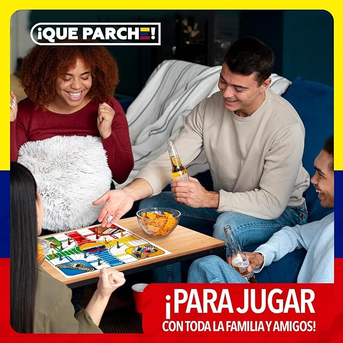 PARQUES MAGNÉTICO Colombiano para 2 a 6 Jugadores Colombian Parques Board Game Parcheesi Board Game Juegos De Mesa para Adultos Productos Colombianos Colombia