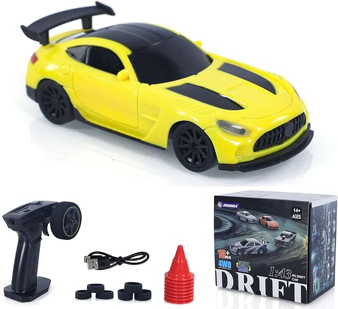 TOUCAN RC HOBBY RTR 4310 1/43 Remote Control Drift Car 4WD RC Racing Vehicles Radio Battery Light Effects No Sounds Mini Car Model Gift for Ages 14+
