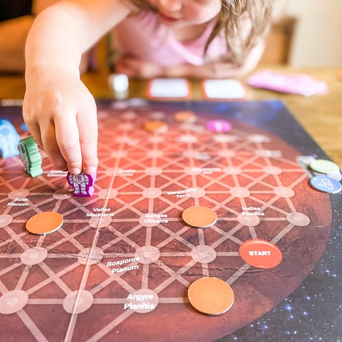 Game for Space and AI Learners! NBC Featured: First Ever Board Game for Boys and Girls Age 6+. Teaches About Mars AI and Computer Programming Through Fun Astronaut and Neural Adventure!