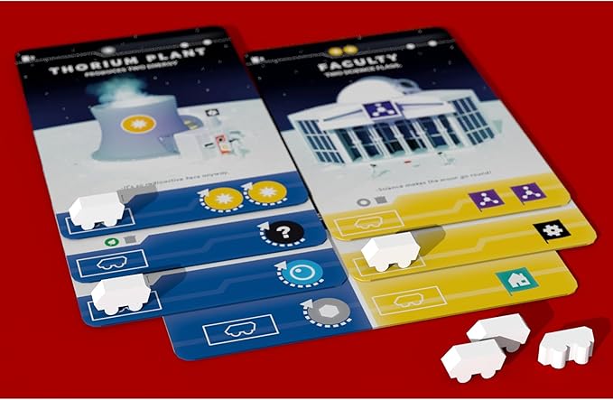 Sinister Fish Games: Moon - A Lunar Competitive Sci-Fi Board Game A Pick &amp Pass Base-Building Game for 1-5 Players Ages 10+