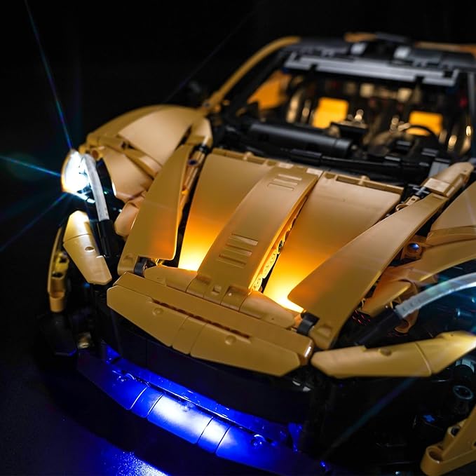 Upgraded Led Light Kit for Lego McLaren P1 42172 Building Set RC Version Compatible with Lego 76295 Gift Idea for Adult Builders and Fans(Model Not Included)