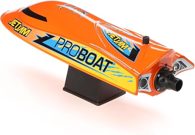 Horizon Hobby Pro Boat RC Jet Jam V2 12 Self-Righting Pool Racer Brushed RTR Batteries for Transmitter Not Included Orange PRB08031V2T1