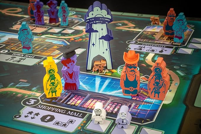 Bitewing SILOS Board Game for Adults and Families - The Secret Invasion Has Begun - Alien Sci-fi Area Control Game Designed by Dr. Reiner Knizia - 2-4 Players Age 12+
