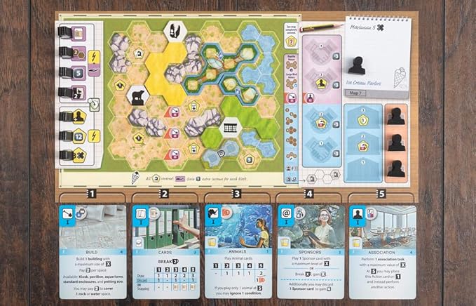 Capstone Games Ark Nova: Marine Worlds Expansion Strategy Board Game for Ages 14+ | Competitive Euro-Style Zoo Management with Sea Animals Aquariums Card Drafting | 1–4 Players | 90–150 Min