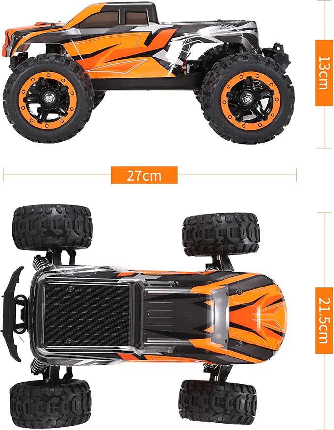 GoolRC 16889A Pro Brushless RC Cars for Adults 1:16 Scale Remote Control Car 4WD 45KM/H High Speed RC Truggy 2.4GHz All Terrains Off Road Monster Truck with 3 Batteries