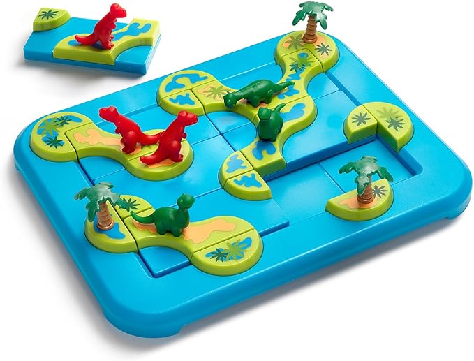 SmartGames Dinosaurs – Mystic Islands Logic Puzzle STEM Game with 80 Challenges for Ages 6+