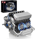 Mould King 10213 Car Engine Building Sets Intelligent Chip Drive Engine Model Kit That Runs Build Your Own STEM V8 Engine Model Toys for Adults Collections Home or Office Décor (744+ PCS)