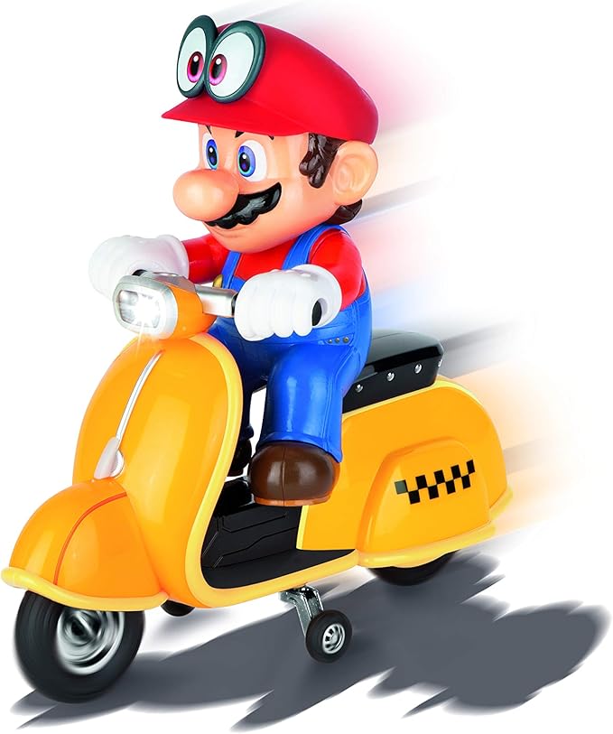 Carrera RC Officially Licensed Super Mario Odyssey Scooter 2.4 Ghz Remote Radio Control Car Vehicle